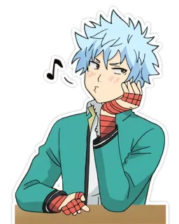 🎶 Saiki Kusuo The Disastrous Life of Saiki K. Anime, Mangá, Saiki Kusuo, The Disastrous Life of Saiki K, Fofo, Kawaii telegram sticker