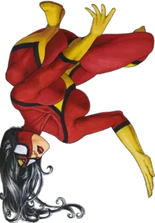 😁 Spider-Woman Spider-Woman, Marvel, superhero, comic book character telegram sticker