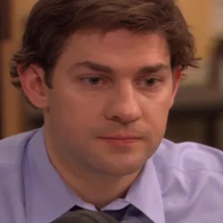 😐 Jim Halpert The Office Jim Halpert, The Office, John Krasinski, karakter, acara TV whatsapp sticker