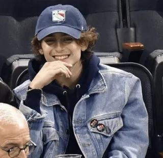 📯 homme, personne, vêtement, veste en jean, chapeau telegram sticker