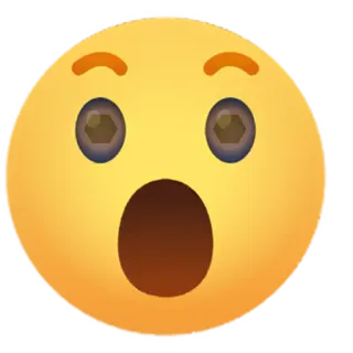 😲 emoji, shocked, surprised, face, expression, yellow telegram sticker