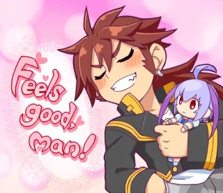 Azure Striker GUNVOLT :: @line_stickers telegram stickers