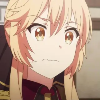😧 Anime, Manga, Dibujo animado, Personaje, Chica, Expresión whatsapp sticker