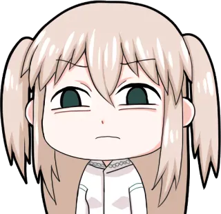 💬 Anime, Desenho animado, Fofo, Personagem, Mangá, Garota, Engraçado telegram sticker