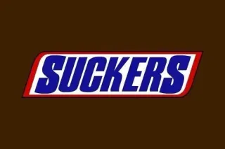 😒 SUCKERS bonbon, chocolat, sucreries, marque, sarcastique telegram sticker