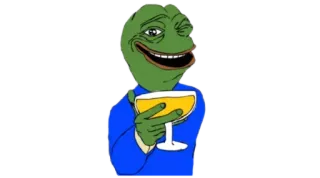 ☘ Pepe the Frog Пепе лягушонок, Мем, Интернет-культура, Лягушка, Самодовольный telegram sticker