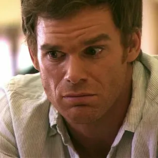 🙁 Dexter Morgan Dexter tele, asesino en serie, crimen, asesinato, sangre telegram sticker