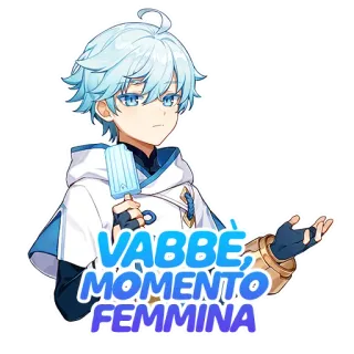 👐 Chongyun Genshin Impact VABBE, MOMENTO FEMMINA Anime, Eis, Videospiel, Sticker, Charakter, Süß, Vabbe, Momento Femmina telegram sticker