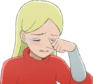 😭 pleurer, triste, émotionnel, larmoyant, contrarié, dessin animé, personnage telegram sticker