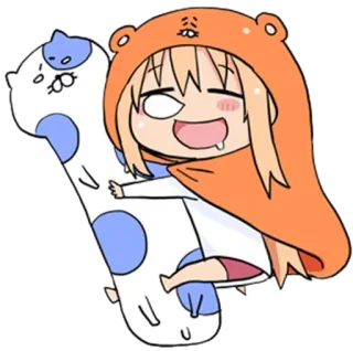 🥧 Umaru Doma Himouto! Umaru-chan Animé, Chibi, Umaru, Himouto Umaru-chan, Mignon, Kawaii, Dessin animé whatsapp sticker