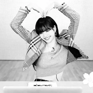 🌟 Lisa kpop, idol, piosenkarka, lisa, blackpink, gest serca, azjatycka, kobieta telegram sticker