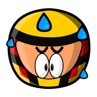 😵 汗, 緊張, 不安, 絵文字, 漫画 telegram sticker