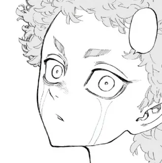 ☠️ Anime, Manga, Personnage, Portrait, Expression, Art telegram sticker