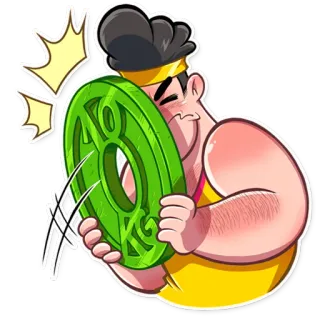 🤦‍♂️ 역도, 운동, 피트니스, 헬스장, 운동, 스포츠 telegram sticker