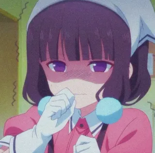 🍇 anime, girl, angry, cute, cartoon telegram sticker