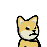 😡 doge, cane, meme, cartone animato telegram sticker