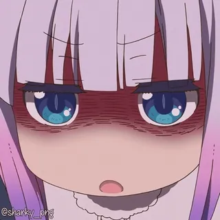 😨 Kanna Kamui Miss Kobayashi's Dragon Maid telegram sticker