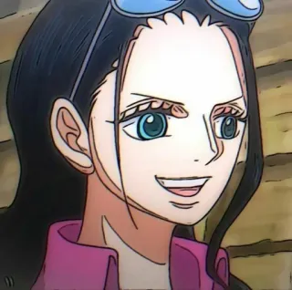 😃 Nico Robin One Piece Anime, Charakter, One Piece, Nico Robin, Pirat telegram sticker