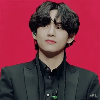 ☁️ 프루티 kpop, bts, v, テヒョン, アイドル, 歌手, ミュージシャン telegram sticker