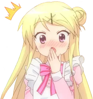 🙀 Anime, Manga, Dziewczyna, Słodkie, Rumieniec, Kawaii, Postać telegram sticker