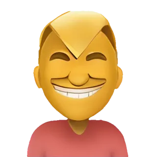 🥑 Emoji, Sorrisetto, Faccia, Giallo, Espressione telegram sticker