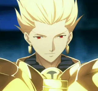 ✨ Gilgamesh Fate Anime, Złoty, Fate, Król, Łucznik telegram sticker