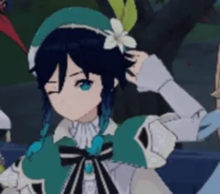 🤨 Venti Genshin Impact アニメ, ゲーム, ウェンティ, 原神, キャラクター telegram sticker