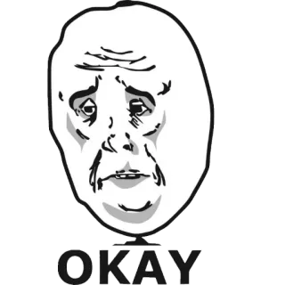 🆗 OKAY meme, okay, internet whatsapp sticker