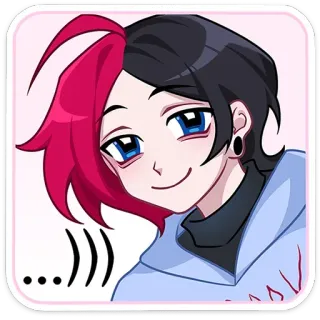 😏 ... 애니메이션, 만화, 만화, 캐릭터, 귀여운 telegram sticker