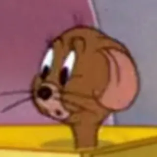 😐 Jerry Mouse Tom and Jerry Dessin animé, Souris, Animal, Jerry, Tom et Jerry telegram sticker