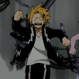 ⚡️ Denki Kaminari My Hero Academia Anime, My Hero Academia, Denki Kaminari, Personaje whatsapp sticker