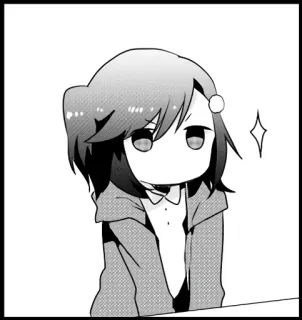 😶 anime, manga, cartoon, girl, cute telegram sticker