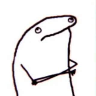 🙄 meme, character, funny, stick figure, cartoon, simple whatsapp sticker