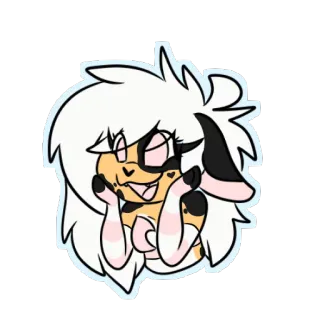 😚 Dessin animé, Anime, Sticker, Illustration, Mignon telegram sticker