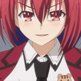 🔥 anime, girl, red hair, character, animation, cartoon telegram sticker