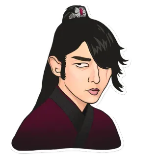 👿 hombre, dibujos animados, personaje, ilustración, retrato whatsapp sticker