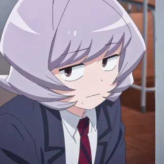 😕 Komi Shouko Komi Can't Communicate アニメ, 漫画, 女の子, 制服, 古見さんは、コミュ症です。, 古見硝子 telegram sticker