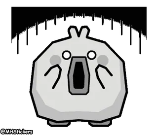 😵 สติกเกอร์, การ์ตูน, น่ารัก, นก, แอนิเมชัน, สัตว์ประหลาด telegram sticker