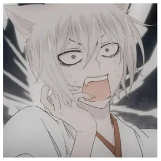 😱 Tomoe Kamisama Kiss 动漫, 狐狸, 恶魔, 漫画, 元气少女缘结神, 巴卫 telegram sticker