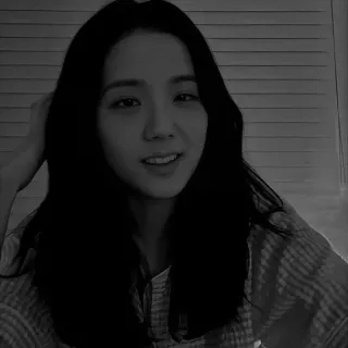 🖤 Jisoo Человек, Женщина, Женщина, K-pop, Певица, Знаменитость, Чёрные волосы whatsapp sticker
