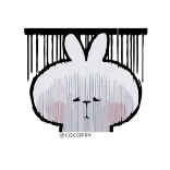 😞 triste, coelho, coelhinho, animal, emoção whatsapp sticker
