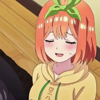 🧩 Yotsuba Nakano The Quintessential Quintuplets 三八 Anime, Manga, Fille, Mignon, Kawaii, The Quintessential Quintuplets, Yotsuba Nakano telegram sticker
