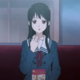 🍶 Anime, Anime Mädchen, Schuluniform, Mädchen, Japanische Animation whatsapp sticker