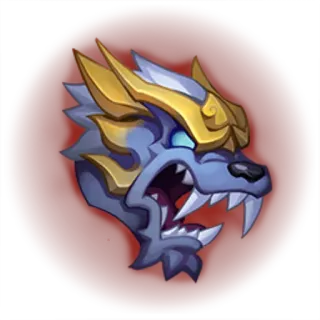 😡 lupo, animale, fantasy, creatura, gioco, avatar telegram sticker