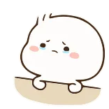 😭 sad, cute, crying, cartoon, kawaii, emoji telegram sticker