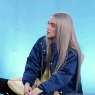 🕸 Billie Eilish Musiker, Sänger, Billie Eilish, Popstar telegram sticker