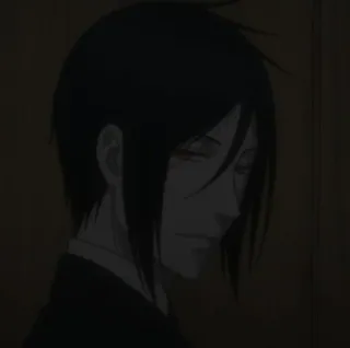 ⛓ Sebastian Michaelis Black Butler 动漫, 黑执事, 塞巴斯蒂安·米卡利斯, 管家, 塞巴斯蒂安 telegram sticker