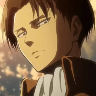 ⚔ Levi Ackerman Attack on Titan Anime, Manga, Attack on Titan, Levi Ackerman, Kapten Levi, Karakter telegram sticker