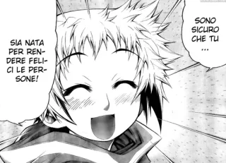 😍 SIA NATA PER REN-DERE FELICI LE PER-SONE! SONO SICURO CHE TU Anime, Manga, Fröhlich, Lächeln, Italienisch, Positiv telegram sticker