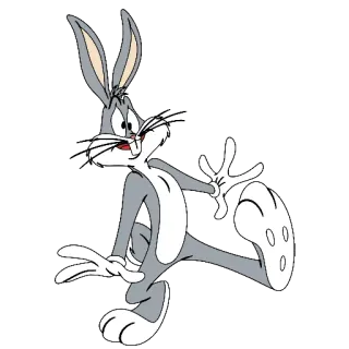 😟 Bugs Bunny desenho animado, coelho, coelho, Looney Tunes, Warner Bros telegram sticker